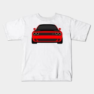 DODGE DEMON FRONT RED Kids T-Shirt